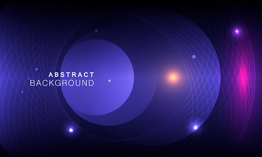 Vector abstract space background with abstract elements.