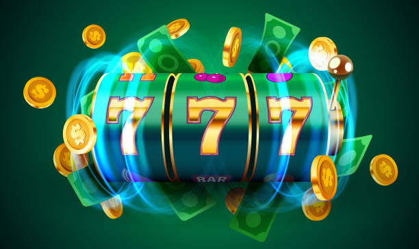 Golden slot machine wins the jackpot. 777 Big win concept. Casino jackpot. Golden slot machine wins the jackpot. 777 Big win concept. Casino jackpot. Vector illustration slot stock illustrations