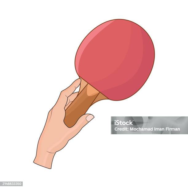 Ping Pomg Racket Ping Pong Racket Stock Illustration - Download Image Now - Activity ...