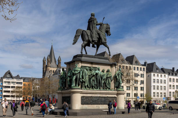 Cologne, Germany - Mar 31st 2024: City of Cologne is full of historical details.