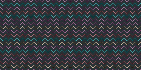 Zigzag trendy seamless pattern. Geometric zigzag chevron lines texture. Seamless vector illustration. Colorful classical pattern.