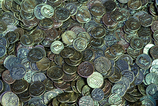 Ancient coins background