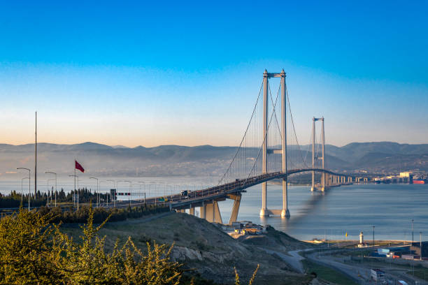 istock Istanbul Osmangazi Bridge in day 2148840297