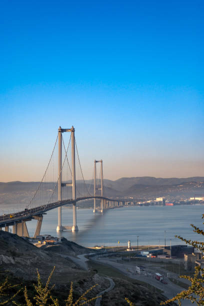 istock Istanbul Osmangazi Bridge in day 2148841126