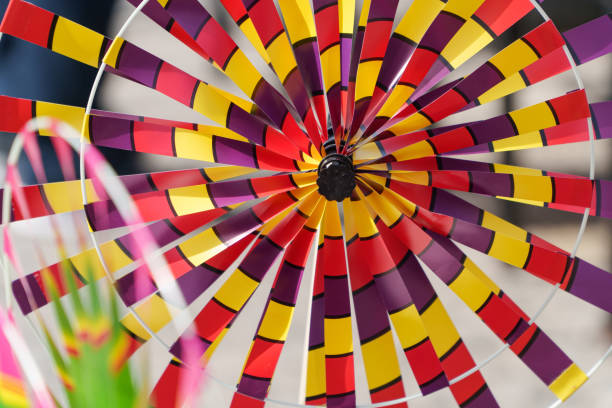 Colored pinwheel toy Background