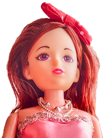 Plastic doll middle shot portrait isolated photo