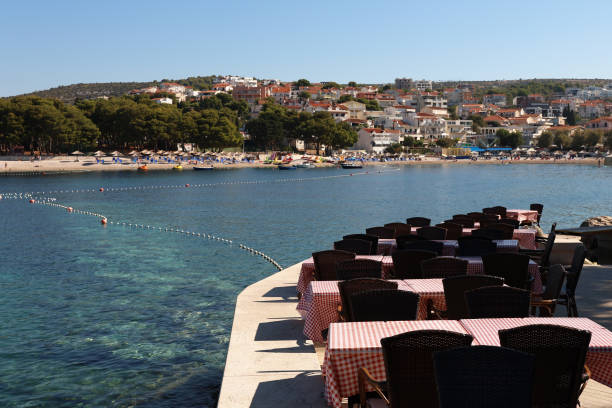 istock Restaurant on the sea promenade 2148846062