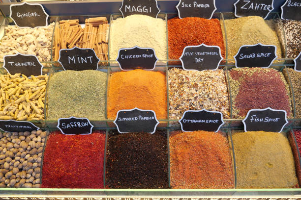 Spices for sale at a French market