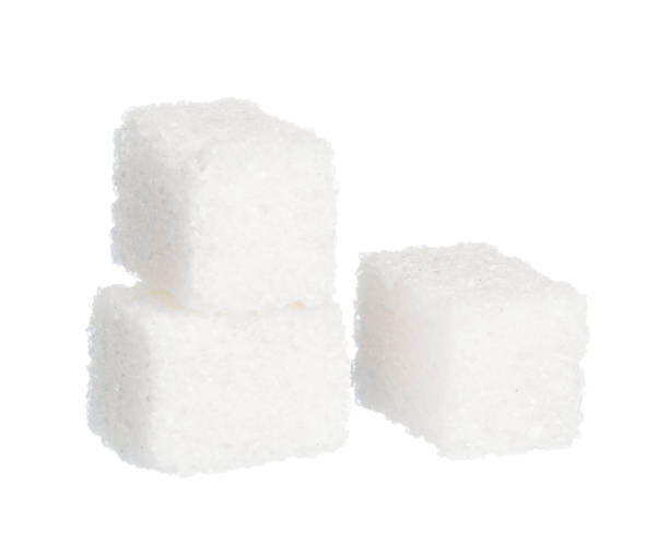 istock Cubes of sugar isolated on white background 2148847065