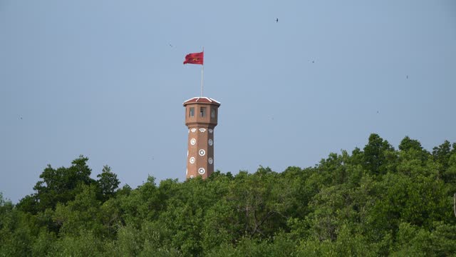 Hanoi Flagpole symbol at Ca Mau Cape