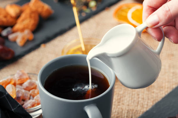 istock Hot masala chai, tea with milk poured over close up 2148847477