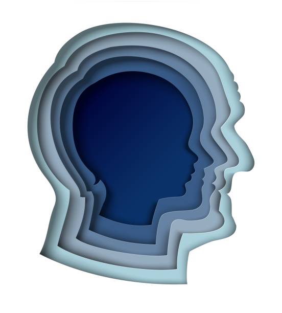 istock Silhouette of man aging heads from kid to adults 2148847627