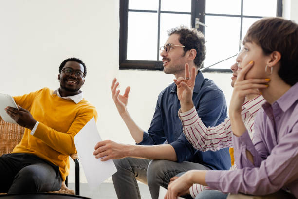 istock Young members of a business team brainstorming 2148849671