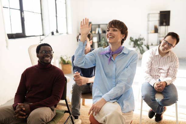 istock Diverse business team on a business conference 2148849731