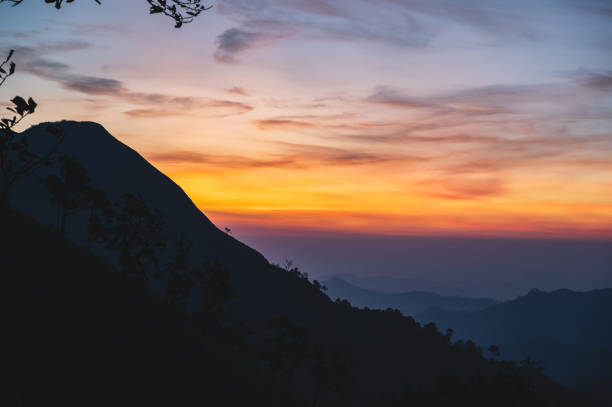 istock Beautiful Sunrise on khao khao chang phueak mountian 2148851395