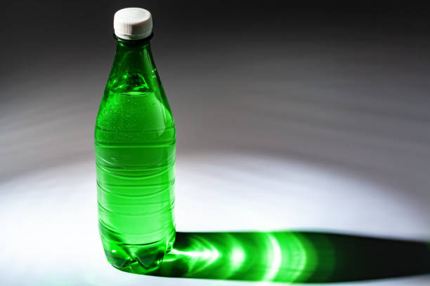 purified spring mineral water in the bottle