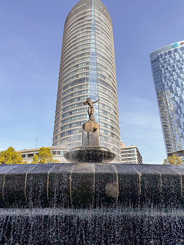 Mexico City, Mexico - The fountain of Diana the huntress on the ave de reforma in Mexico City