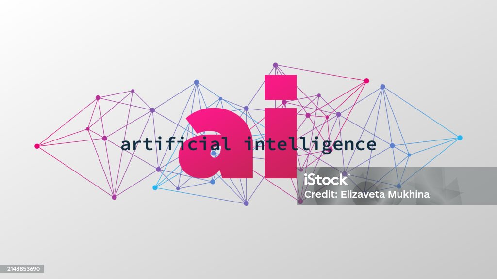 Ai Programming Triangle Pattern Artificial Intelligence Triangle Blue Pink Gradient Network Pattern ...