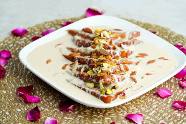 istock Shahi tukda or shahi tukra, bread pudding, sweet made with bread 2148854187