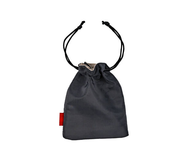 istock Dark gray nylon bag isolated on white background. 2148855241