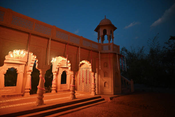 istock A beautiful palace set at twilight 2148857444