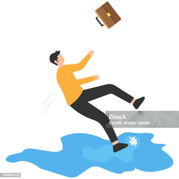Problem Fall Into Failure Or Mistake Accident Or Surprise Problem That Impact Business ...