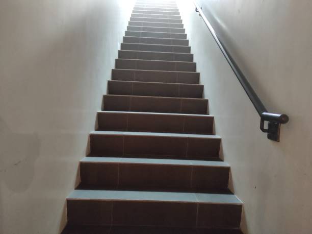 istock Uniquely designed stairs in a mall 2148862155