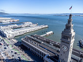Aerial view of San Francisco ferry building