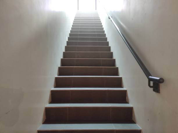 istock Uniquely designed stairs in a mall 2148862423