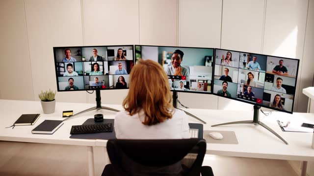 Online Video Conference Business Meeting Call