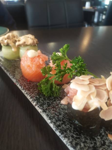 Japanese sushi and Chinese cuisine