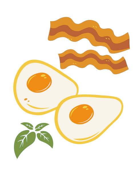 Eggs and bacon - ilustración de arte vectorial