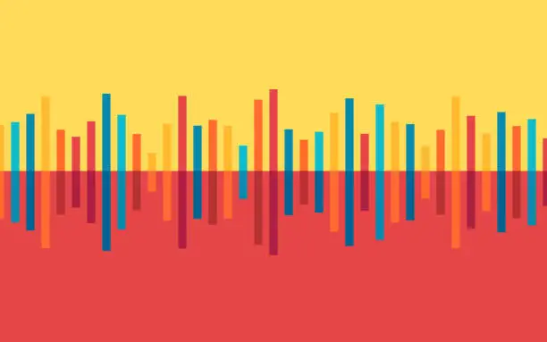 Vector illustration of Podcast Sound Wave Form