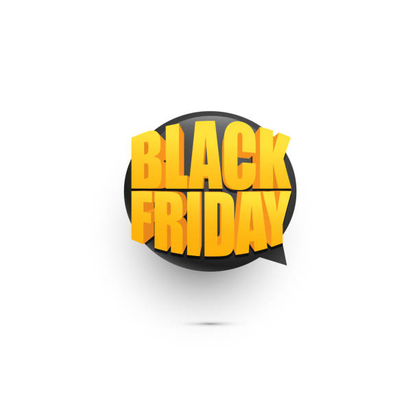 istock Black Friday banner design with 3D sign on the white background. Vector illustration. 2148864450