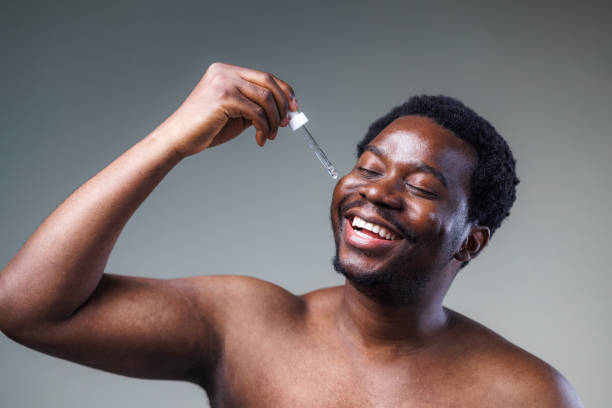 istock Skin care routine of a young man 2148865274