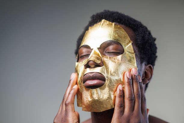 Gold Mask Isolated on white background