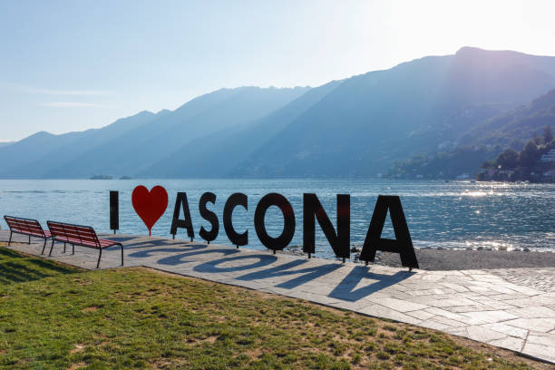 Ascona lettering at Lago Maggiore