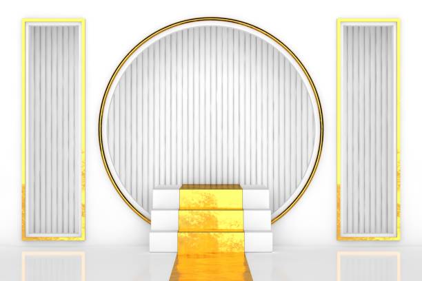 Abstract background for 3D product presentation, empty product stand