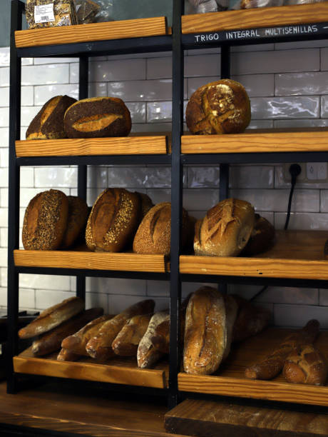 istock freshly baked breads on the bakery shelf 2148871183