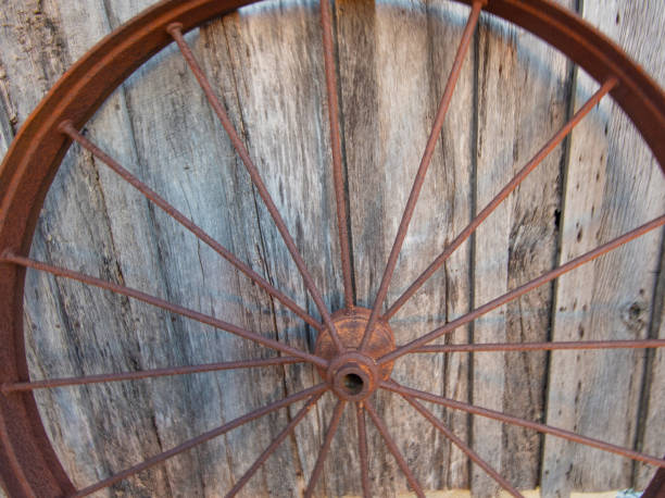 istock Old Iron Wagon Wheel- Howard County, Indiana 2148873192