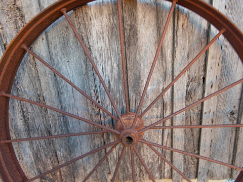 Old Iron Wagon Wheel- Howard County, Indiana
