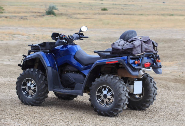 istock Powerful ATV in the field on the sand 2148874459