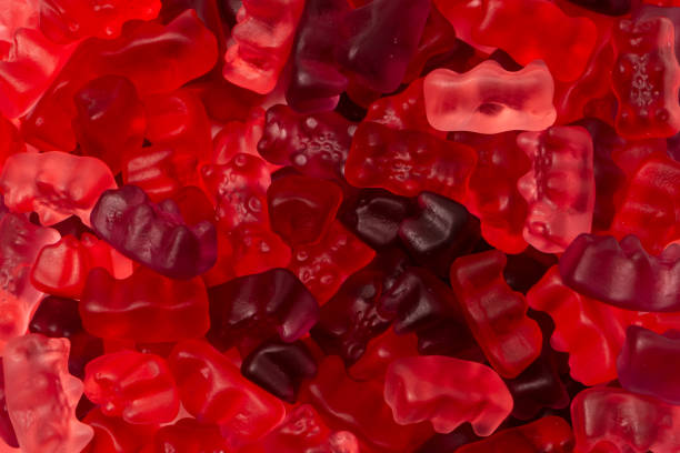 istock Assorted red gummy candies. Jelly bears. 2148875360