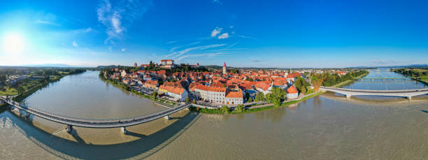 Ptuj, Slovenia from above