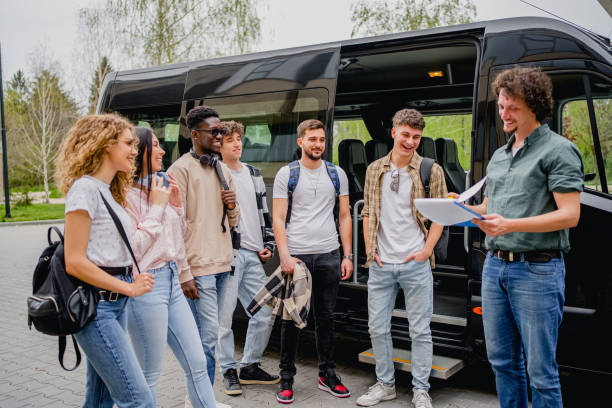 istock Group of students ready to travel 2148879794