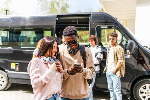 istock Students in front of the bus before the trip 2148880224