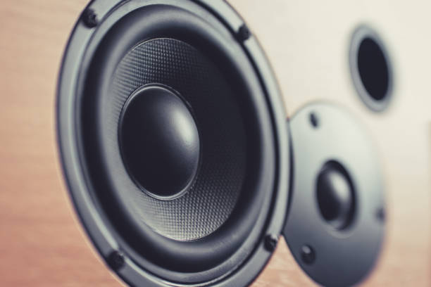 istock Sound column with black speaker close-up 2148887797