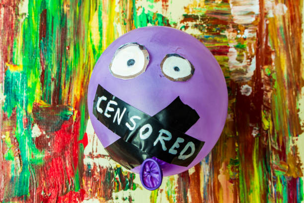 Silenced Expression Symbolic Balloon in Vibrant Canvas