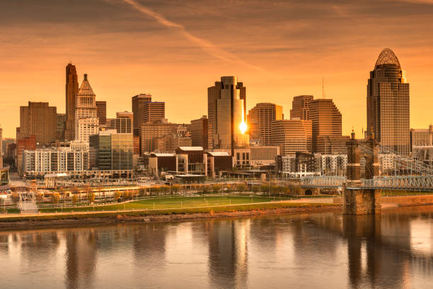 istock Cincinnati Ohio downtown city skyline scenic over the Ohio River 2148892620