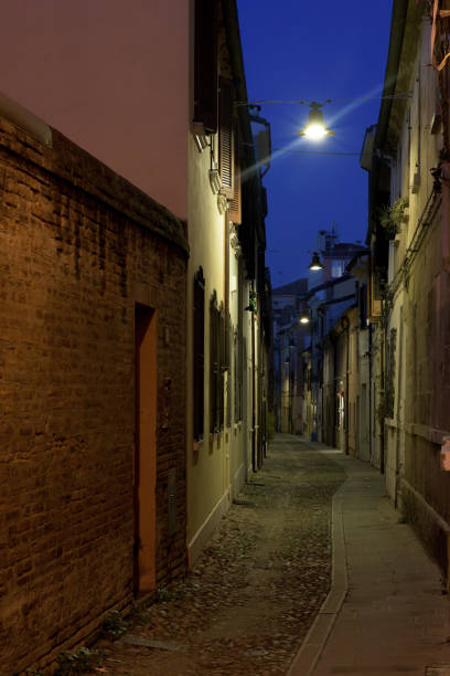 istock Night streets in downtown of Ferrara 2148893979